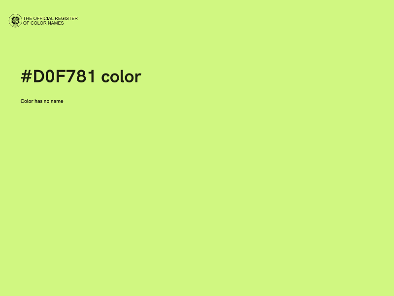 #D0F781 color image