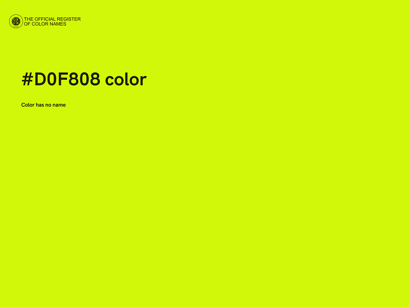 #D0F808 color image