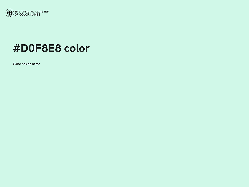 #D0F8E8 color image