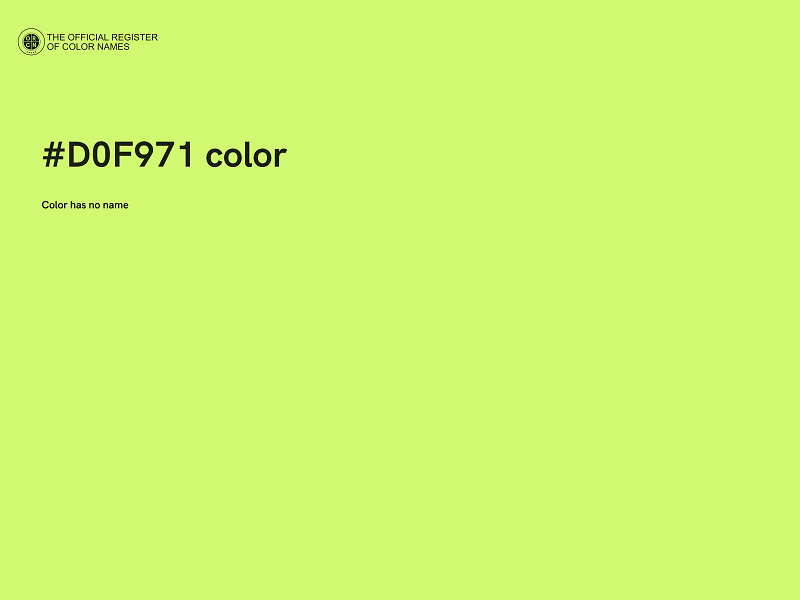 #D0F971 color image