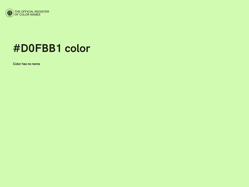 #D0FBB1 color image