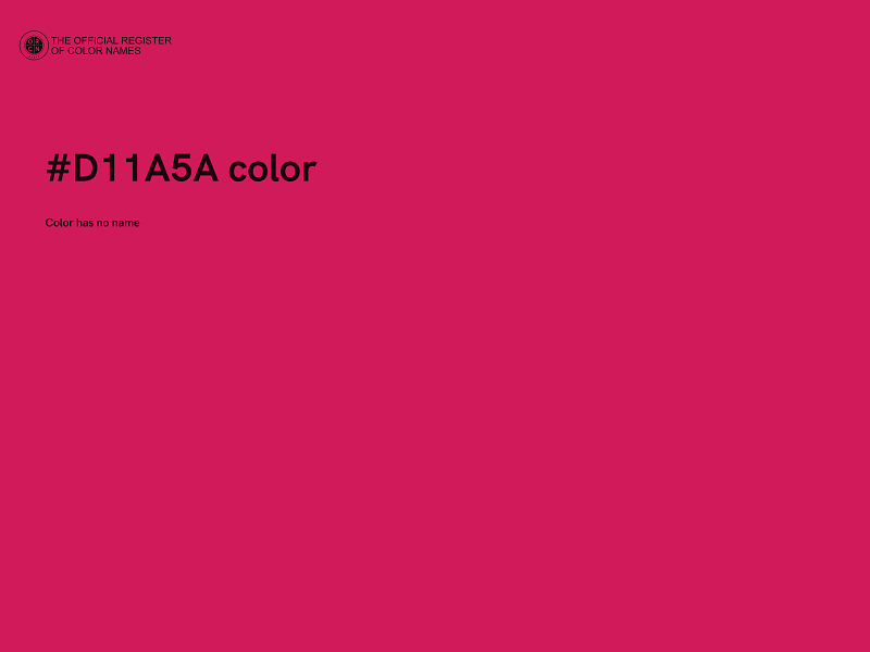 #D11A5A color image