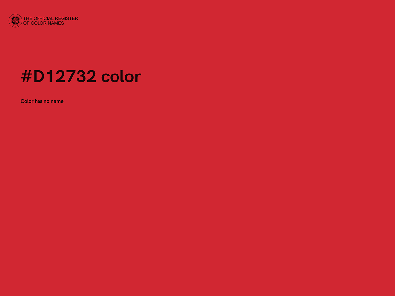 #D12732 color image