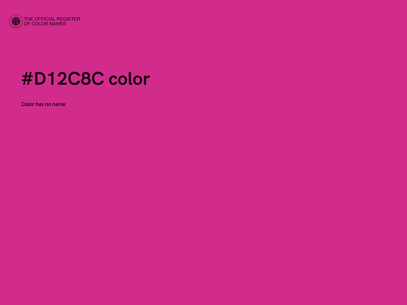 #D12C8C color image