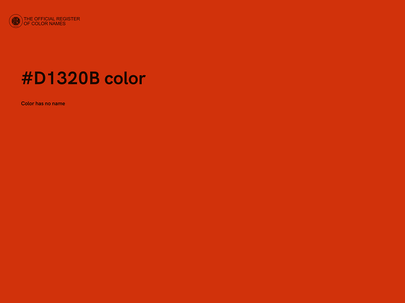 #D1320B color image