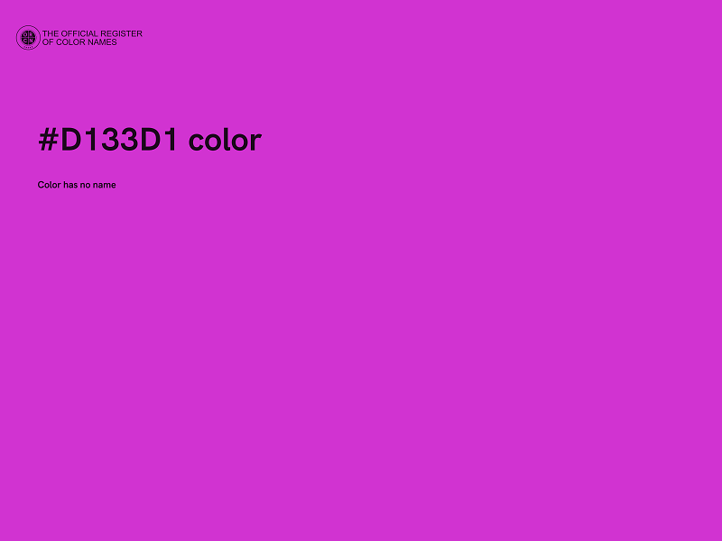 #D133D1 color image