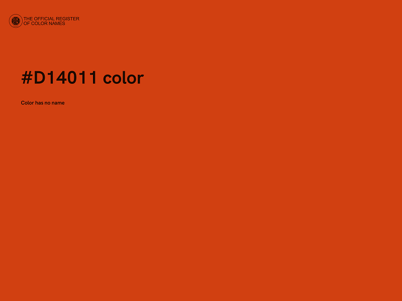 #D14011 color image