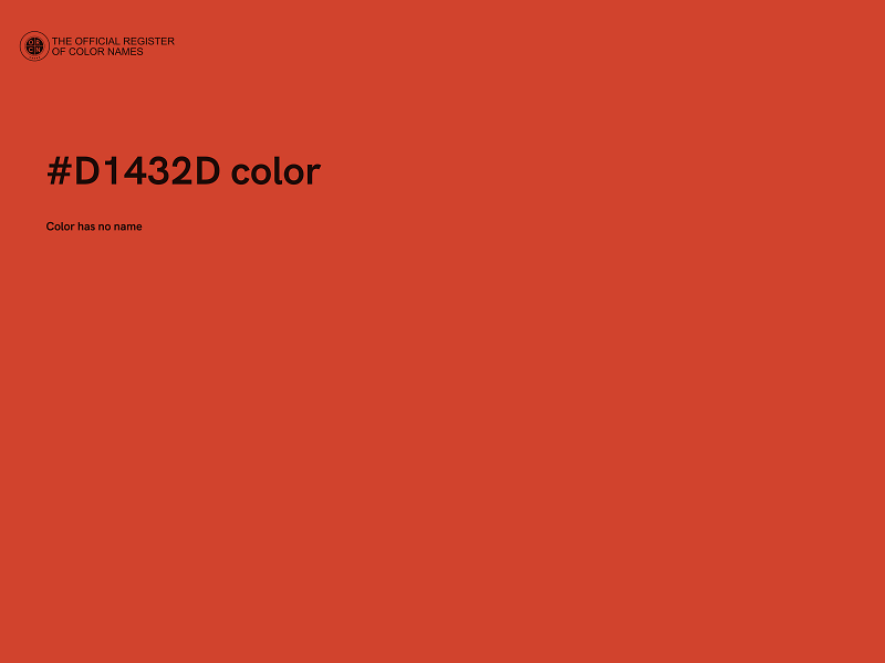 #D1432D color image