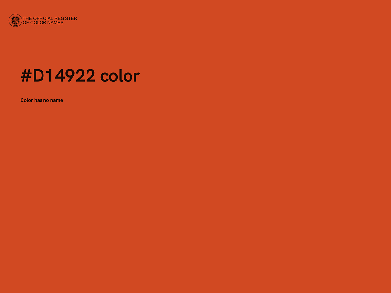 #D14922 color image