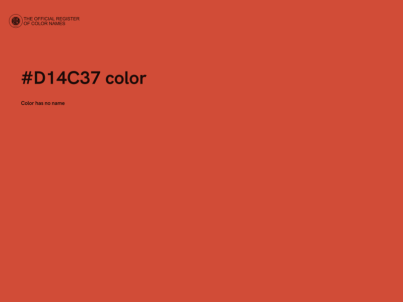 #D14C37 color image