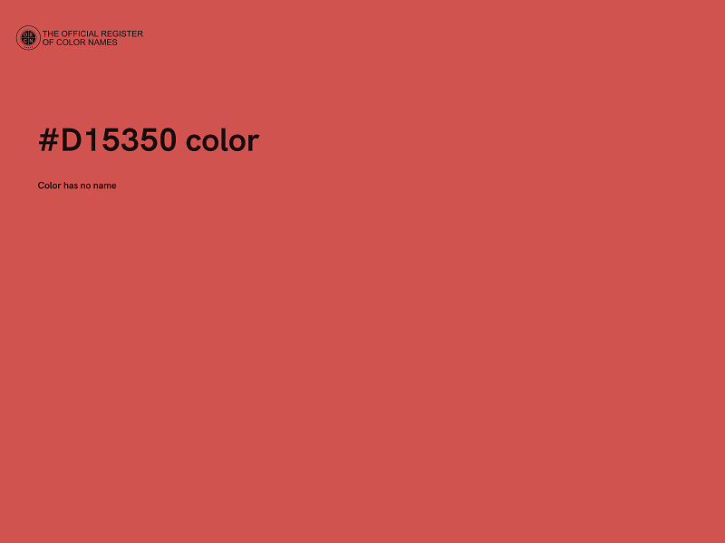 #D15350 color image