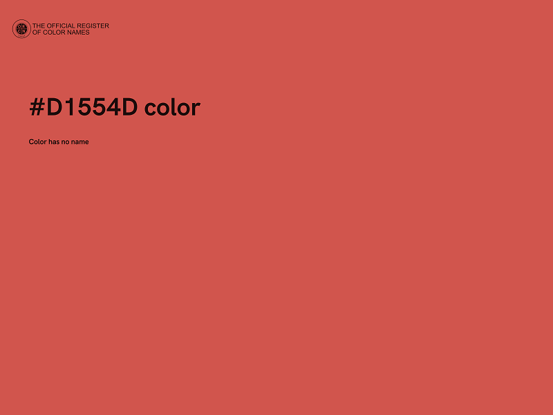 #D1554D color image