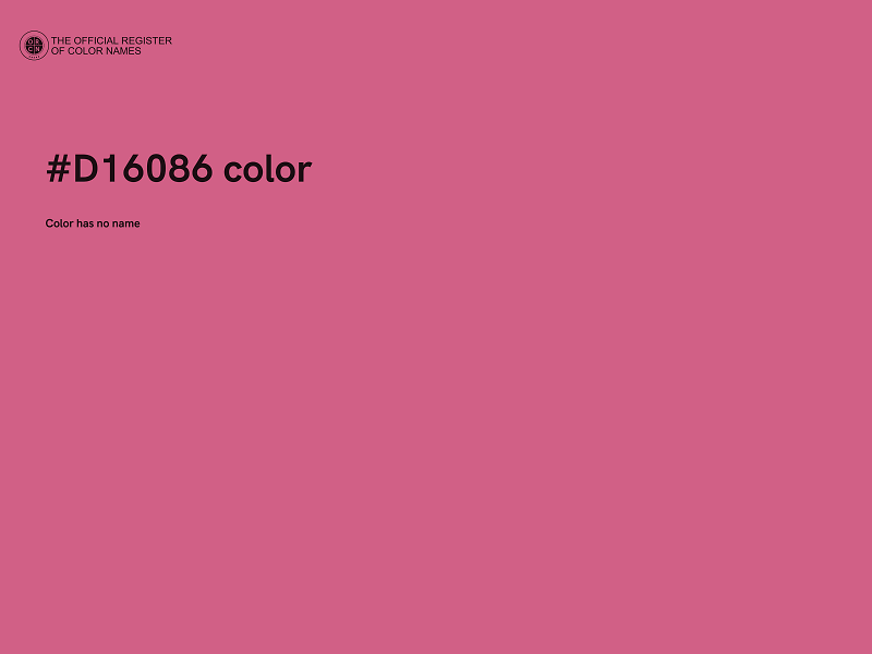 #D16086 color image