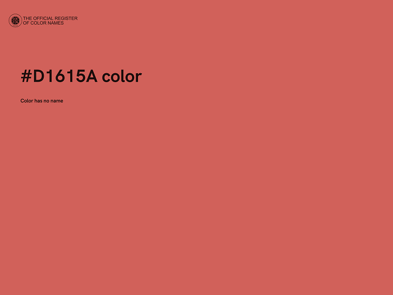 #D1615A color image