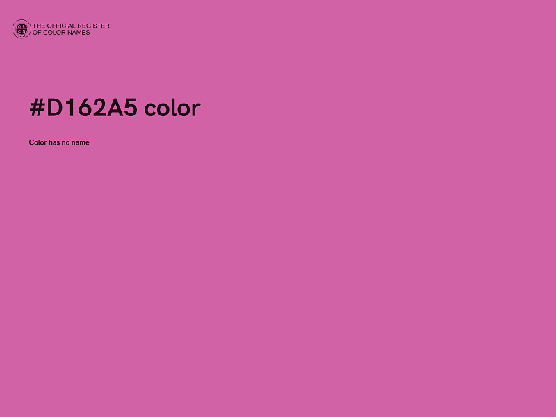 #D162A5 color image