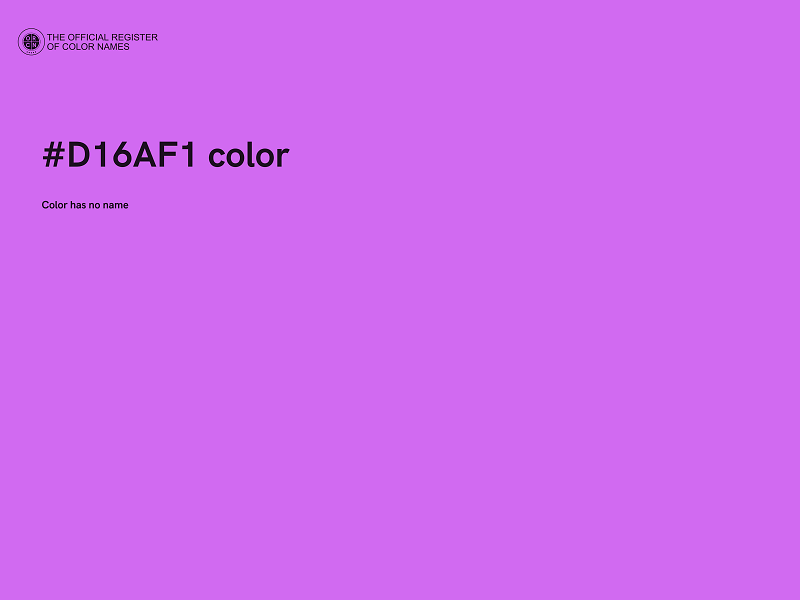 #D16AF1 color image