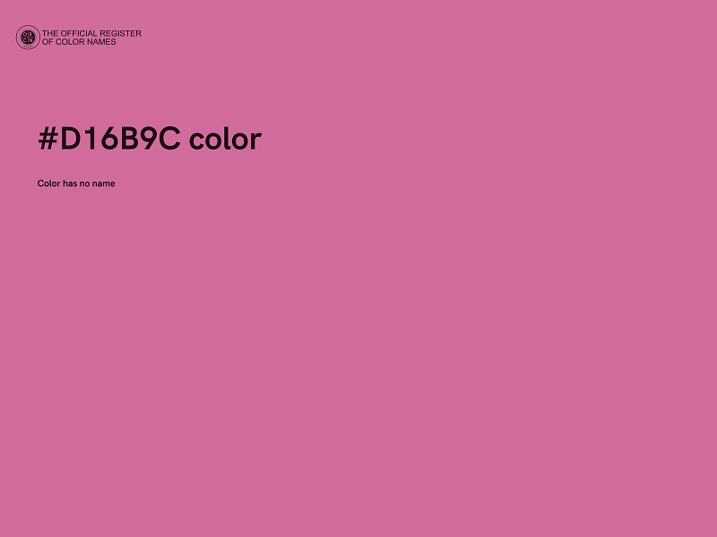 #D16B9C color image