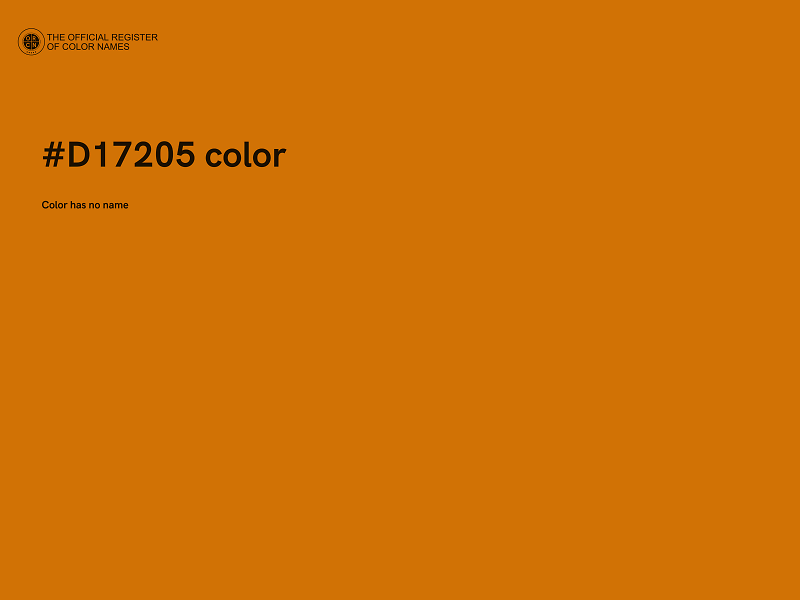 #D17205 color image