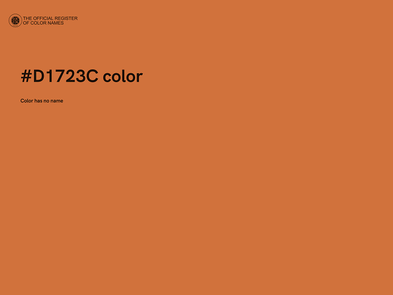 #D1723C color image