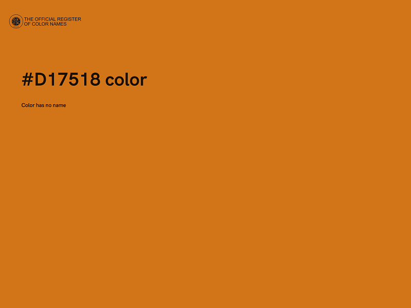 #D17518 color image