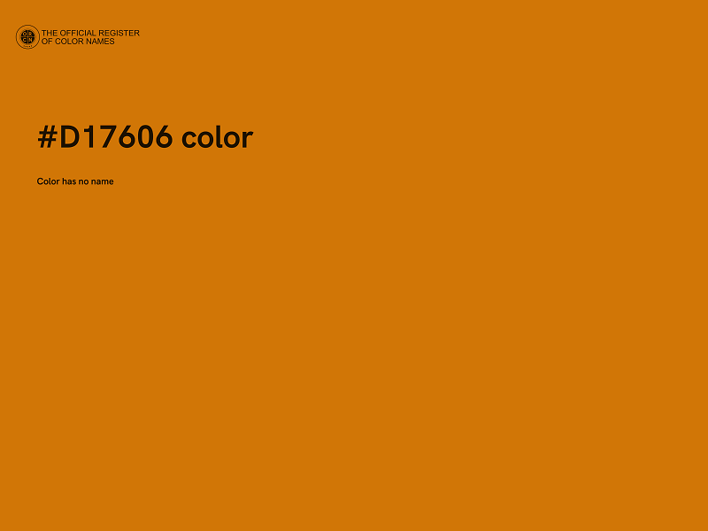 #D17606 color image