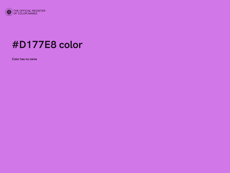 #D177E8 color image