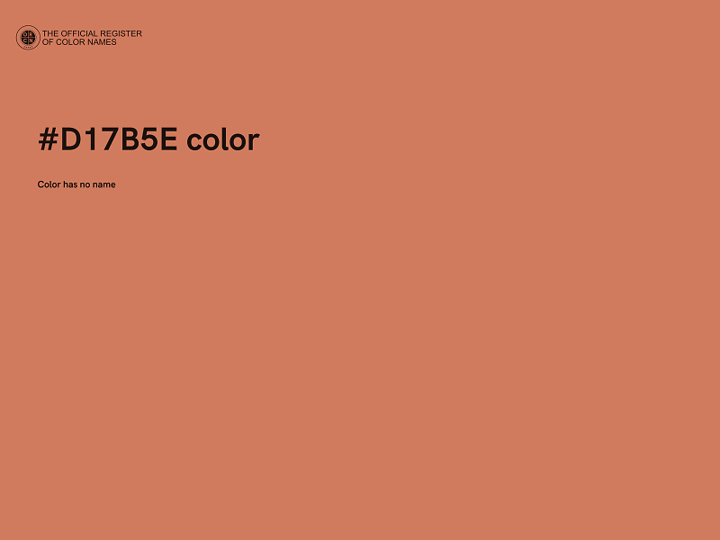 #D17B5E color image