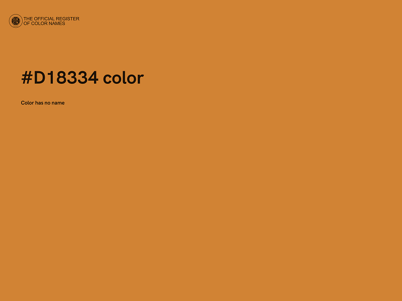 #D18334 color image