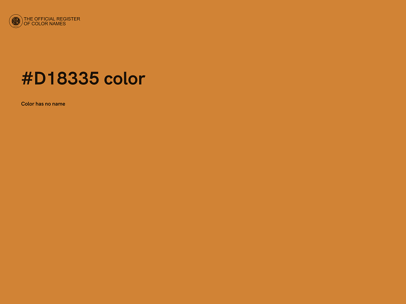 #D18335 color image