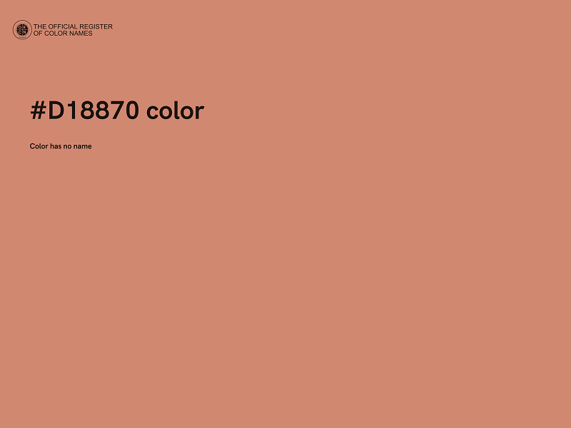 #D18870 color image