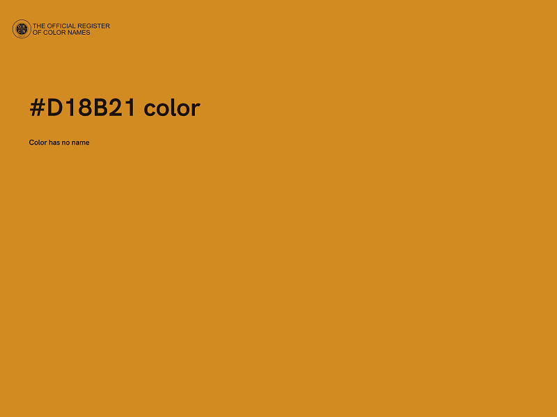 #D18B21 color image