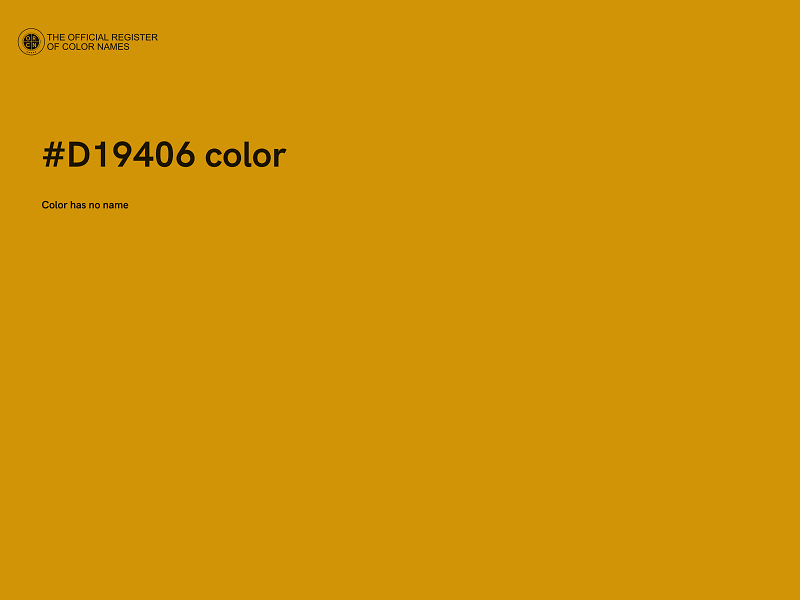 #D19406 color image