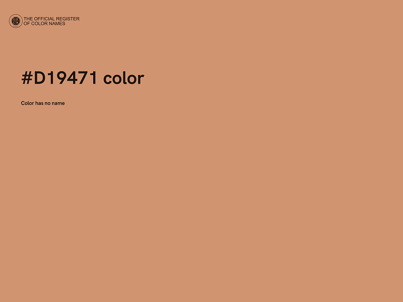 #D19471 color image