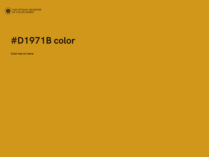 #D1971B color image