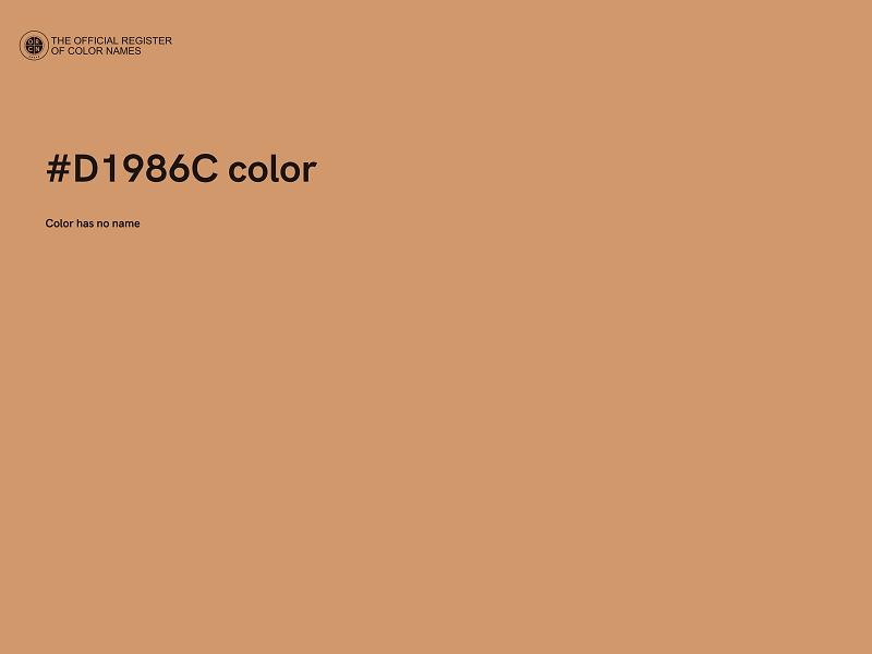 #D1986C color image