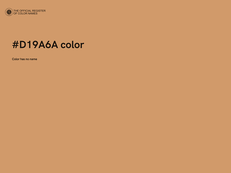 #D19A6A color image