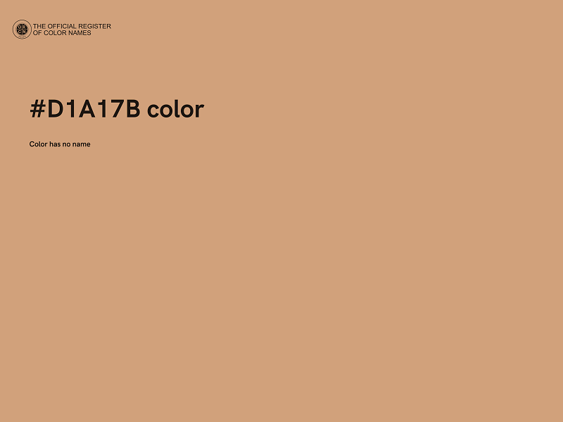 #D1A17B color image