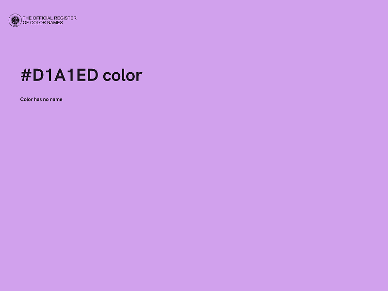 #D1A1ED color image