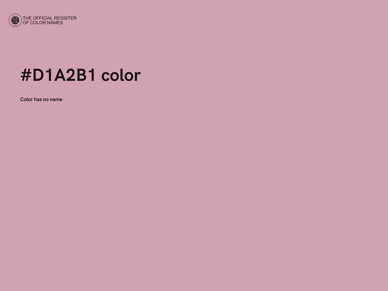 #D1A2B1 color image