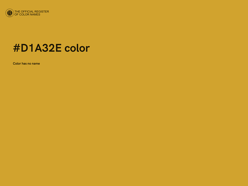 #D1A32E color image