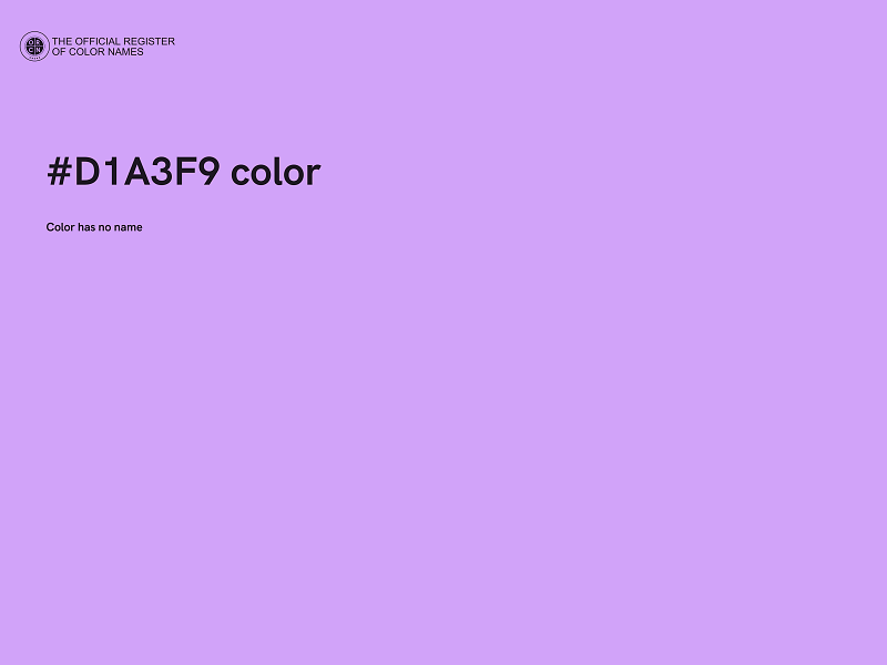 #D1A3F9 color image