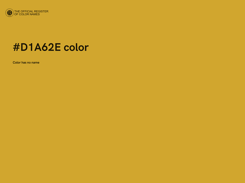 #D1A62E color image