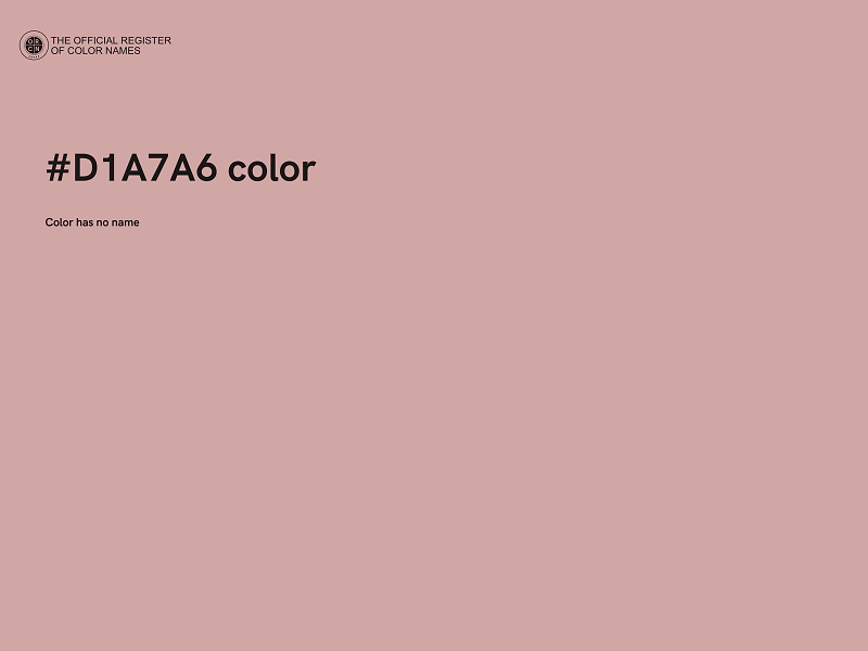 #D1A7A6 color image