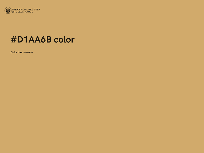 #D1AA6B color image