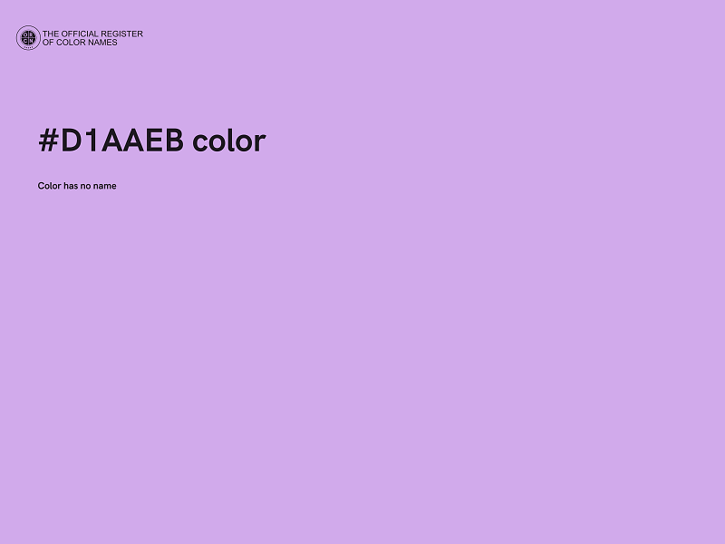 #D1AAEB color image