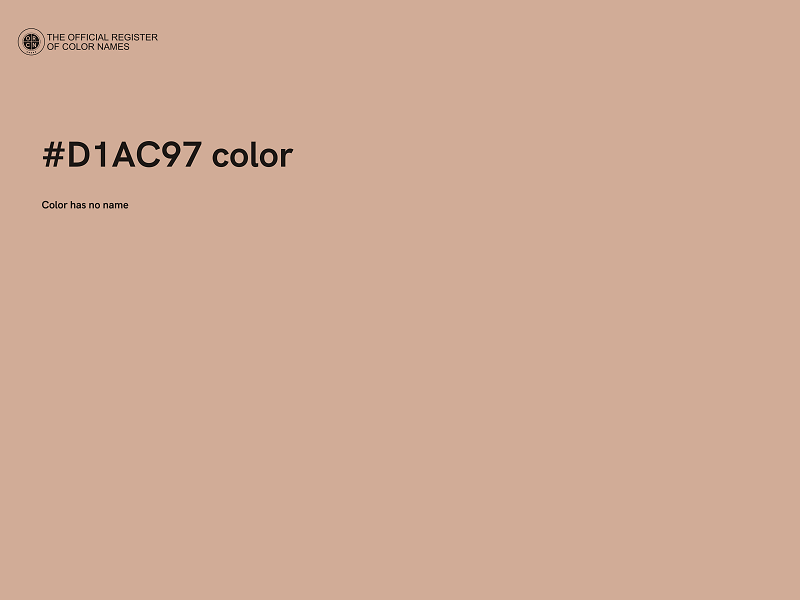 #D1AC97 color image