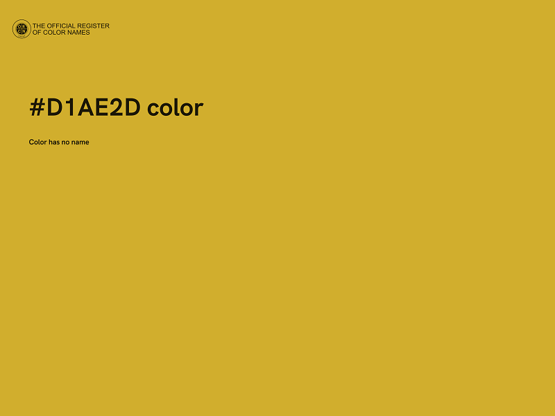 #D1AE2D color image