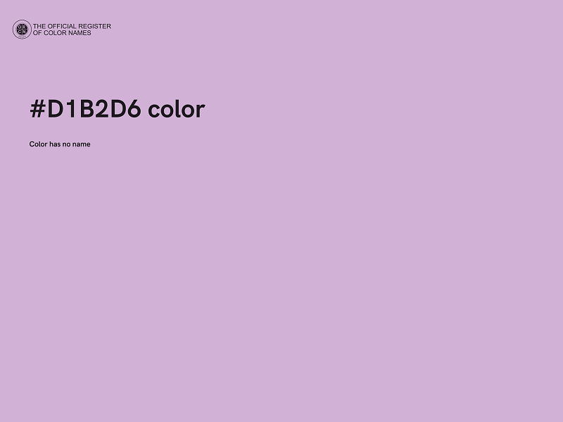 #D1B2D6 color image