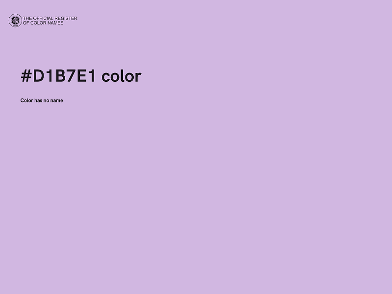 #D1B7E1 color image