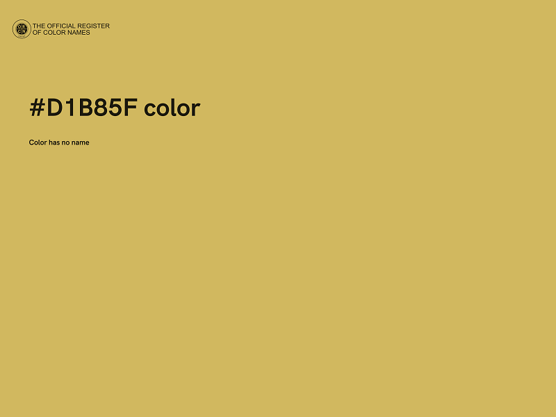 #D1B85F color image